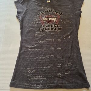 Harley-Davidson Women's Gray Graphic Tee